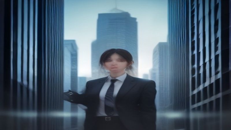 红果漫剧官网内容合作洽谈场景，屏幕上是漫画分镜